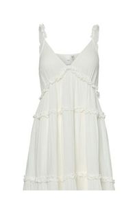 YAS Sukienka letnia Anina 26038014 Biały Regular Fit. Kolor: biały. Materiał: bawełna. Sezon: lato