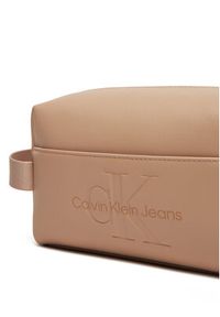 Calvin Klein Jeans Kosmetyczka K60K611483 Różowy. Kolor: różowy. Materiał: skóra