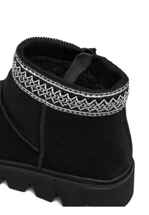 Rieker Śniegowce CEO-W2074-00 Czarny. Kolor: czarny. Materiał: skóra, zamsz