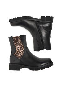 Remonte Botki D2S70-03 Czarny. Kolor: czarny. Materiał: skóra #6