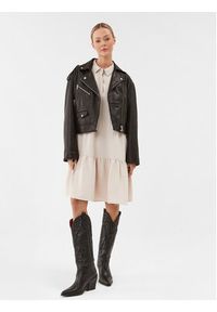 Vero Moda Sukienka codzienna Inge 10293730 Beżowy Regular Fit. Okazja: na co dzień. Kolor: beżowy. Materiał: syntetyk. Typ sukienki: proste. Styl: casual #4