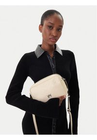 Pinko - PINKO Torebka Carrie Camera Bag Classic Al 25-26 PLTT 104336 A2JC Écru. Kolor: kremowy. Materiał: skórzane #1