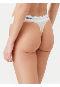Calvin Klein Underwear Stringi 0000F3786E Beżowy. Kolor: beżowy. Materiał: bawełna #4