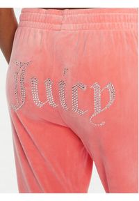 Juicy Couture Spodnie dresowe Tina JCAPW045 Pomarańczowy Regular Fit. Kolor: pomarańczowy. Materiał: syntetyk #3