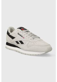 Reebok sneakersy zamszowe Classic Leather kolor szary. Nosek buta: okrągły. Zapięcie: sznurówki. Kolor: szary. Materiał: zamsz. Model: Reebok Classic #3