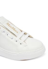 Max Mara Sneakersy Maxiv 2524766132650 Biały. Kolor: biały. Materiał: skóra #5