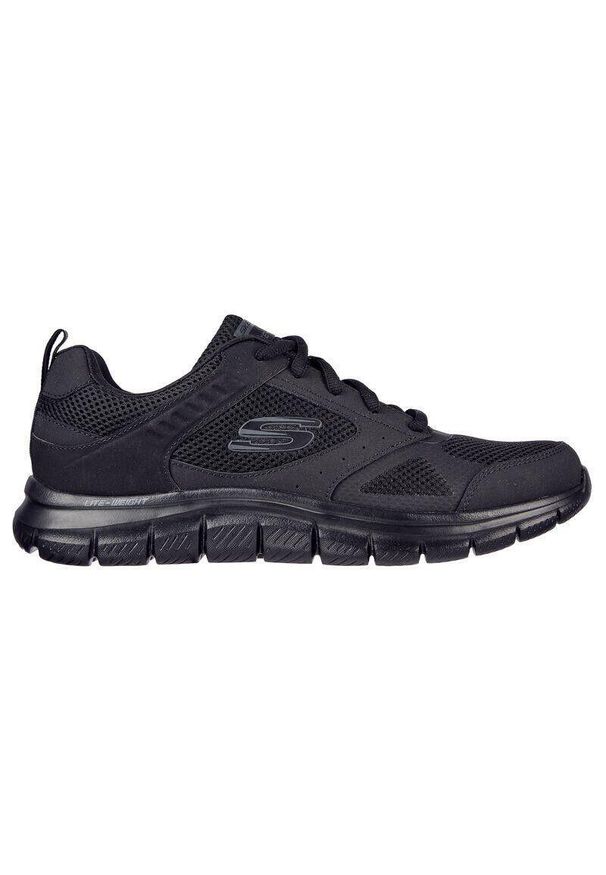 skechers - Buty męskie SKECHERS Track Syntac. Okazja: na co dzień. Kolor: czarny, wielokolorowy. Materiał: skóra. Sport: fitness