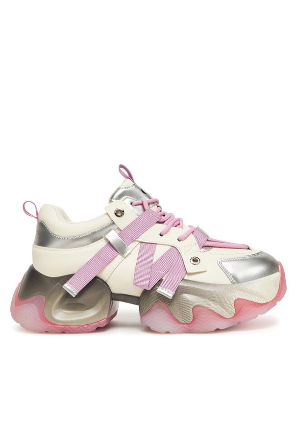 Sneakersy GOE. Kolor: biały