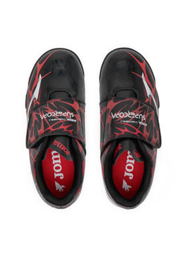 Joma Buty do piłki nożnej Super Copa Jr 2501 SCJS2501TFV Czarny. Kolor: czarny. Materiał: skóra