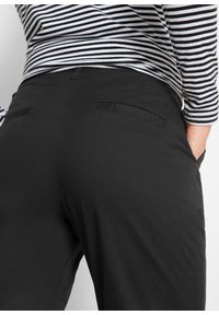 bonprix - Spodnie chino ocieplane. Kolor: czarny #2