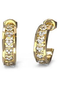 Guess Kolczyki JUBE04 603JW Złoty. Materiał: metalowe. Kolor: złoty