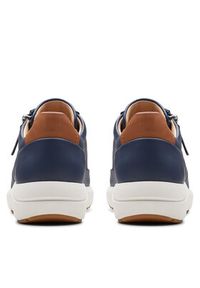 Clarks Sneakersy Tivoli Zip 26176649 Granatowy. Kolor: niebieski. Materiał: skóra