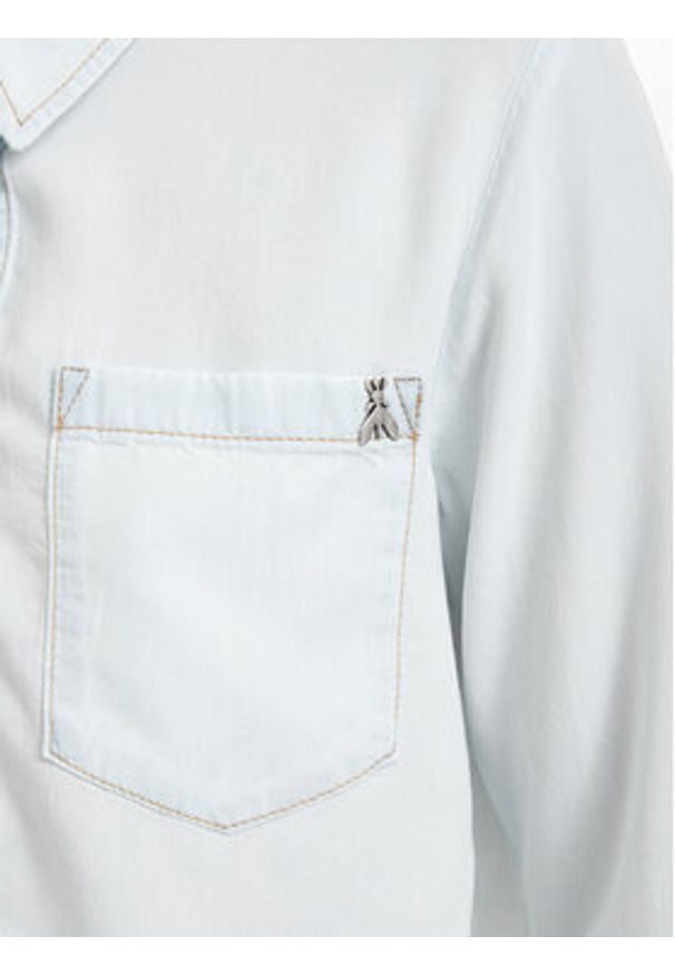 Patrizia Pepe Koszula 2C1665/D9A0-CB20 Niebieski jasny Regular Fit. Kolor: niebieski. Materiał: lyocell