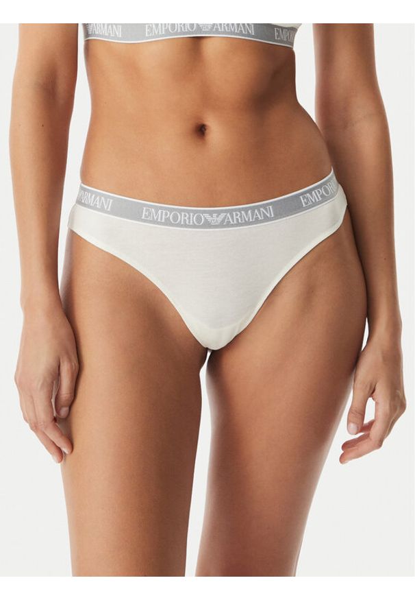 Emporio Armani Underwear Komplet fig brazylijskich EW000404 AF19026 M0082 Biały. Kolor: biały. Materiał: bawełna
