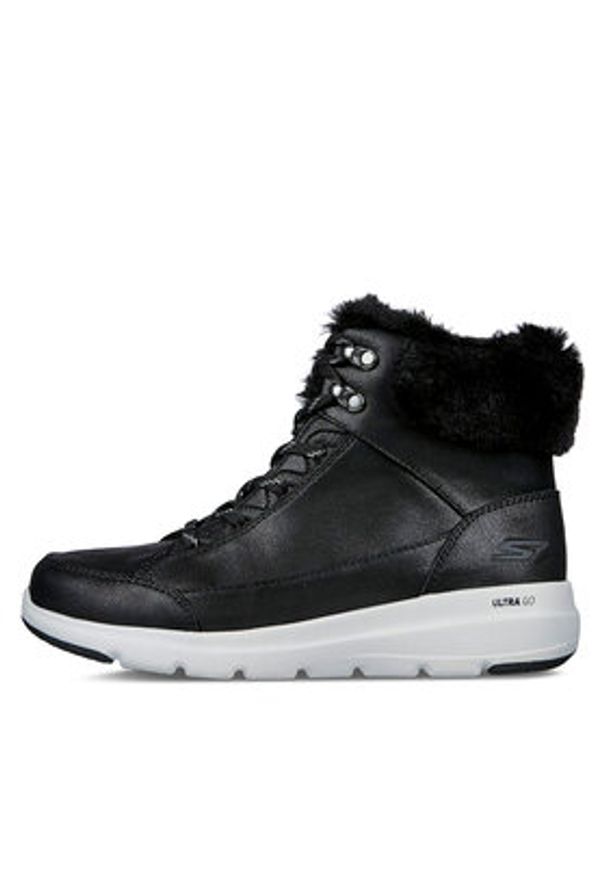 skechers - Skechers Trzewiki Glacial Ultra Cozyly 144178/BLK Czarny. Kolor: czarny. Materiał: materiał