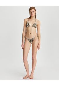 Tory Burch - TORY BURCH - Dół od bikini z nadrukiem. Kolor: brązowy. Materiał: materiał. Wzór: nadruk #2