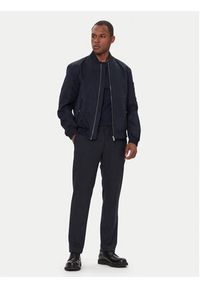 JOOP! Chinosy Hank12 30048558 Granatowy Slim Fit. Kolor: niebieski. Materiał: syntetyk, wiskoza #4