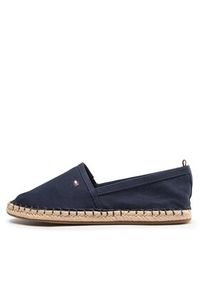 TOMMY HILFIGER - Tommy Hilfiger Espadryle Basic Tommy Flat Espadrille FW0FW06497 Granatowy. Kolor: niebieski. Materiał: materiał #2