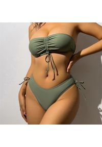 Intica - Strój kąpielowy bez ramiączek plażowy fason Macie. Kolor: czarny. Materiał: materiał #8