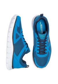 skechers - Skechers Sneakersy Bucolo 52630/BLLM Niebieski. Kolor: niebieski. Materiał: materiał #2