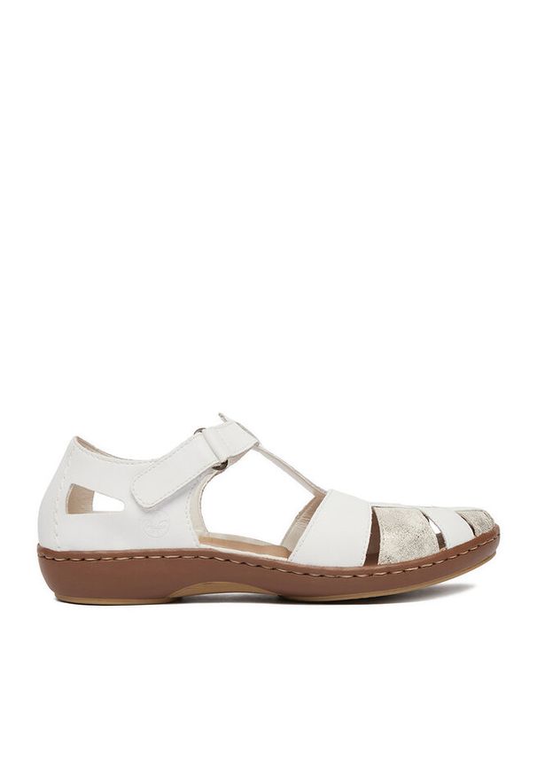 Sandały Rieker. Kolor: biały