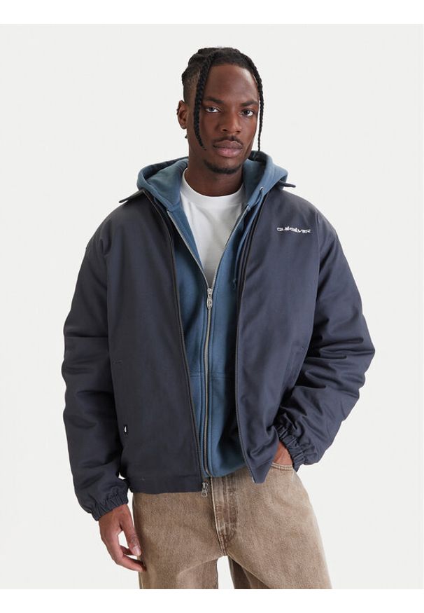 Quiksilver Kurtka przejściowa Union Lined EQYJK04176 Szary Regular Fit. Kolor: szary. Materiał: bawełna