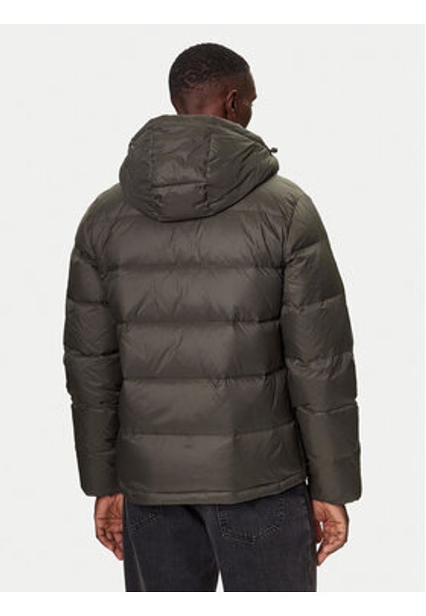 Calvin Klein Jeans Kurtka puchowa LV04RC518G Khaki Regular Fit. Kolor: brązowy. Materiał: syntetyk