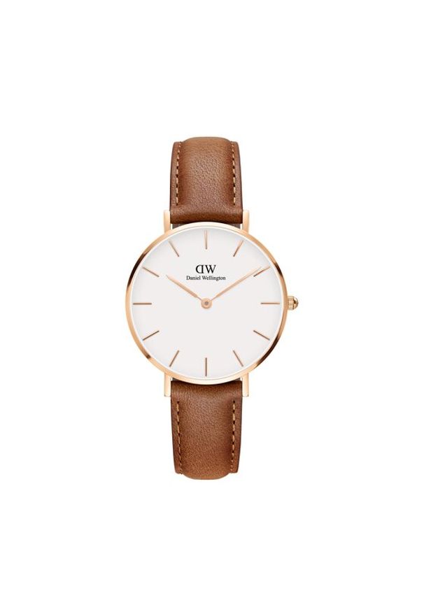 Daniel Wellington Zegarek Classic Petite Durham DW00100172 Brązowy. Kolor: brązowy