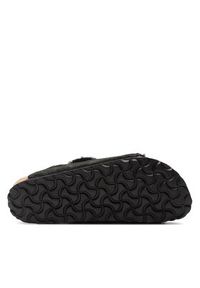 Birkenstock Klapki Arizona Shearling 0752663 Czarny. Kolor: czarny. Materiał: welur, skóra