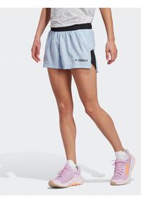Adidas - adidas Szorty sportowe Terrex Trail Running Shorts HS9555 Błękitny Slim Fit. Kolor: niebieski. Materiał: syntetyk. Sport: bieganie #1