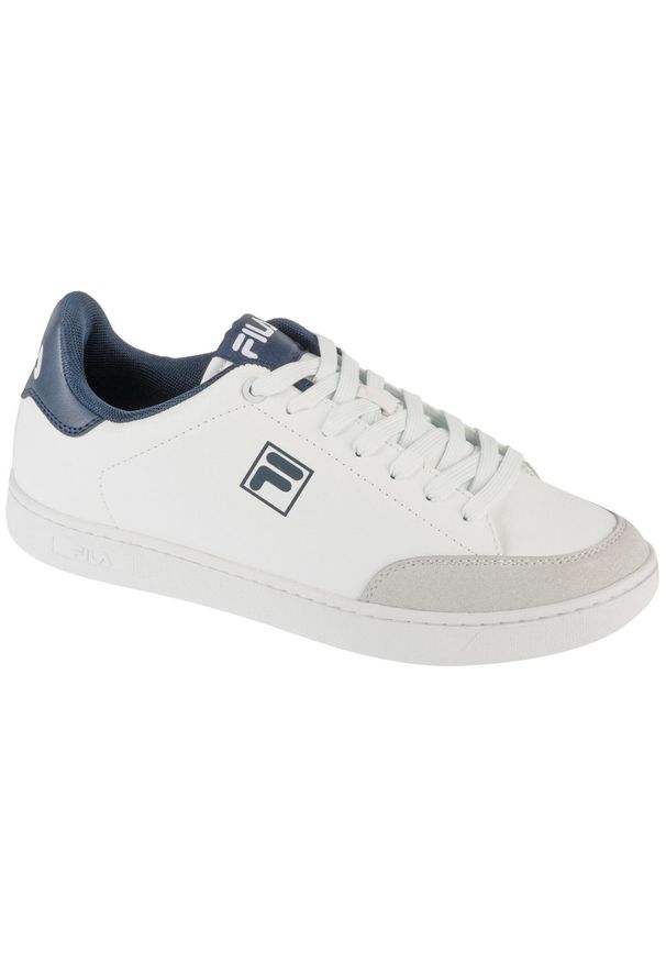 Fila - Buty sportowe Sneakersy męskie, Courtbay. Kolor: biały, wielokolorowy, niebieski, szary. Materiał: guma, materiał, tkanina, syntetyk. Sport: turystyka piesza