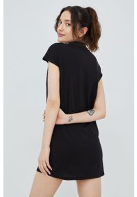 Vero Moda sukienka bawełniana kolor czarny mini prosta. Okazja: na co dzień. Kolor: czarny. Materiał: bawełna. Wzór: gładki. Typ sukienki: proste. Styl: casual. Długość: mini #4