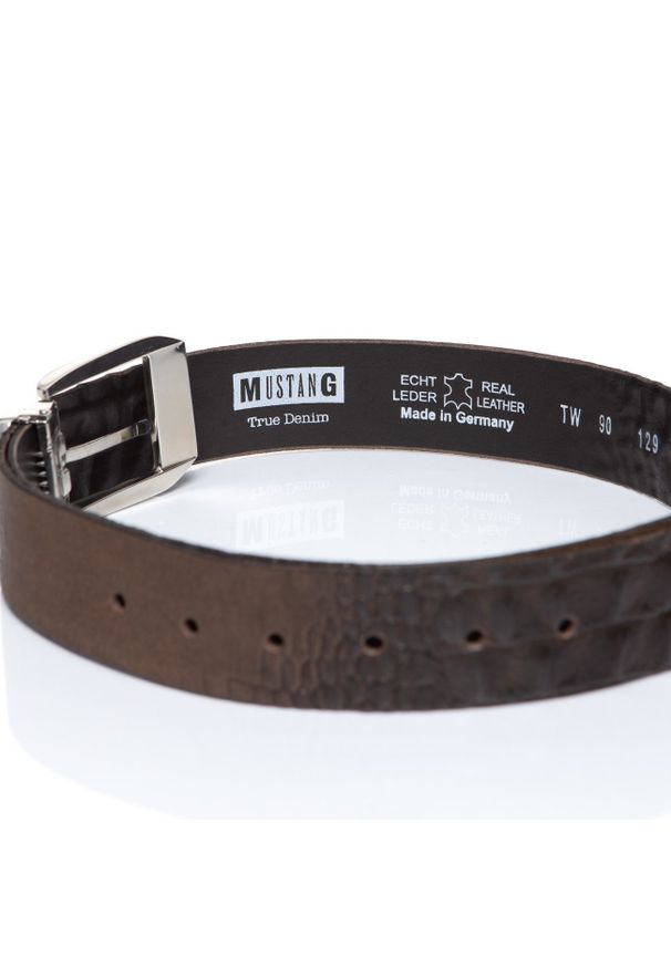 Mustang - MUSTANG PASEK SKÓRZANY SOPO-MUS129 680 40mm Ledergürtel (Q. 6682). Materiał: skóra. Wzór: paski. Styl: klasyczny