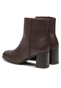 Clarks Botki Keirsta Faye 26180038 Brązowy. Kolor: brązowy. Materiał: skóra