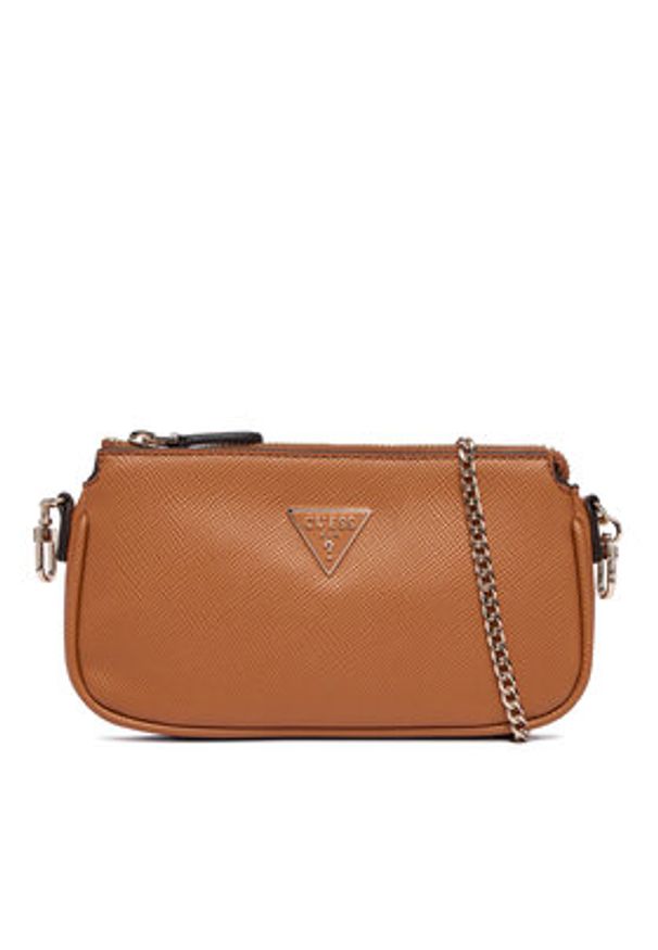 Guess Torebka Noelle II Mini HWZG96 72710 Brązowy. Kolor: brązowy. Materiał: skórzane