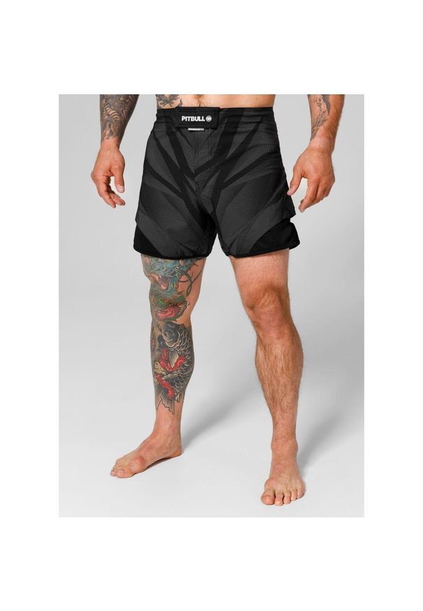 PITBULL - Spodenki męskie Pitbull treningowe Jet Mesh Performance Pro plus Dot Camo II. Kolor: szary. Materiał: mesh. Długość: krótkie. Sezon: lato
