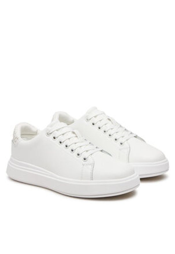Calvin Klein Sneakersy HW0HW02298 Biały. Kolor: biały. Materiał: skóra