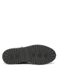 TOMMY HILFIGER - Tommy Hilfiger Botki Leather Outdoor Flat Boot FW0FW06725 Czarny. Kolor: czarny. Materiał: skóra