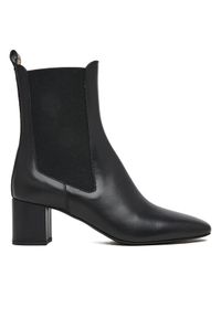 Love Moschino - LOVE MOSCHINO Botki JA21085G0NIA0000 Czarny. Kolor: czarny. Materiał: skóra