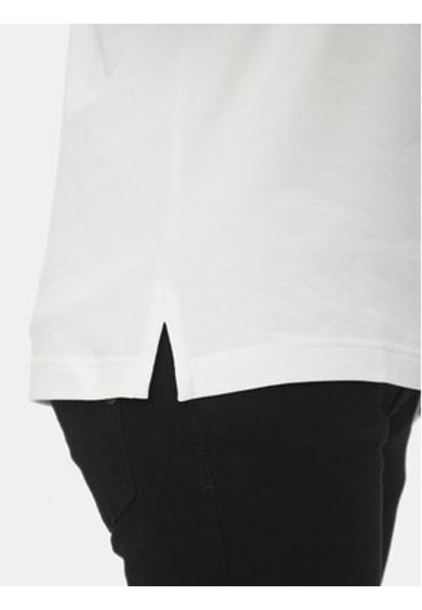 Versace Jeans Couture Polo 78GAGT08 Biały Regular Fit. Typ kołnierza: polo. Kolor: biały. Materiał: bawełna