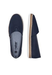 Rieker Espadryle M2278-14 Granatowy. Kolor: niebieski. Materiał: materiał #3