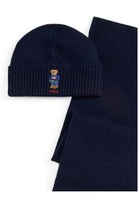 Polo Ralph Lauren Zestaw Szalik i Czapka 449P02050002 Granatowy. Kolor: niebieski. Materiał: wełna, materiał