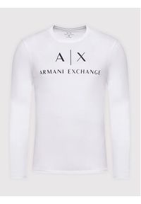 Armani Exchange Longsleeve 8NZTCH Z8H4Z 1100 Biały Slim Fit. Kolor: biały. Materiał: bawełna. Długość rękawa: długi rękaw #5