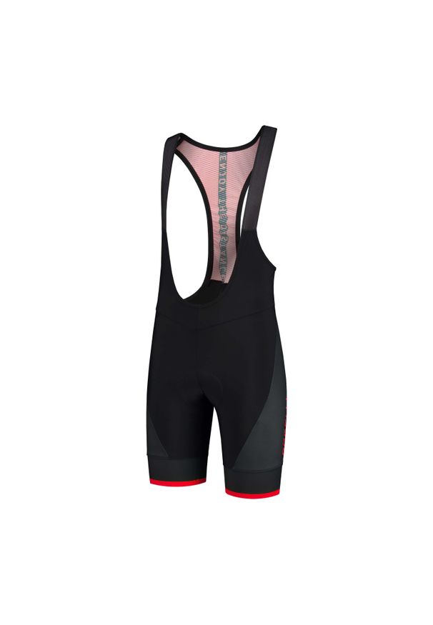 ROGELLI - Spodenki kolarskie męskie Rogelli FUSE z wkładką żelową. Kolor: czerwony, wielokolorowy, czarny. Sport: kolarstwo