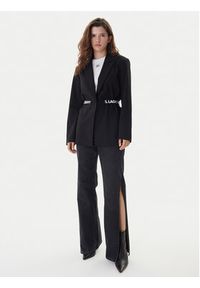 Karl Lagerfeld Jeans Marynarka B1W14024 Czarny Regular Fit. Kolor: czarny. Materiał: syntetyk #4