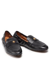 Tory Burch Lordsy Ballet Loafer 87269 Czarny. Kolor: czarny. Materiał: nubuk, skóra