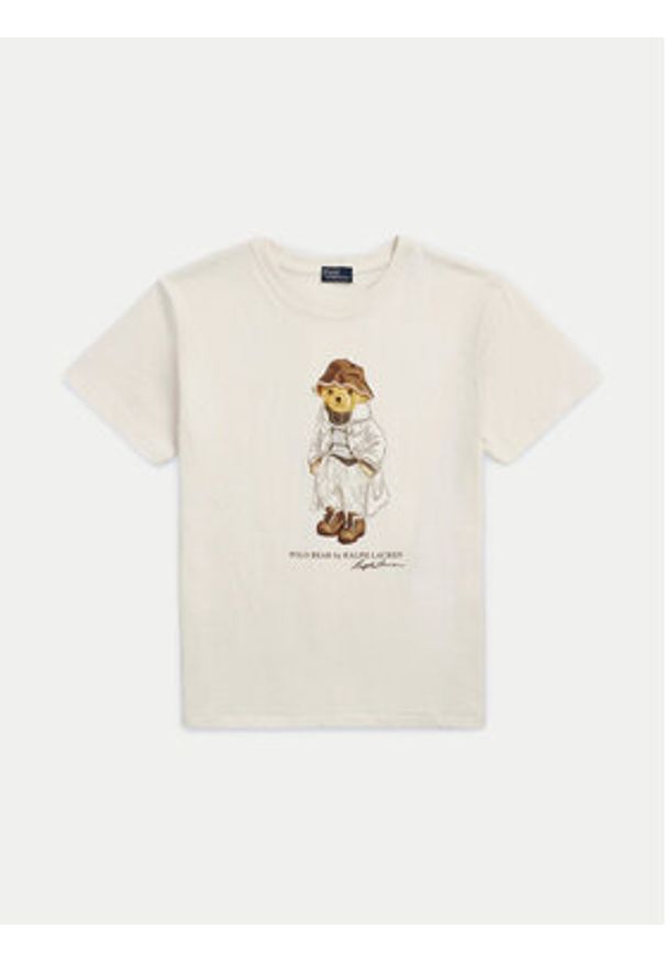 Polo Ralph Lauren T-Shirt 211947961001 Écru Regular Fit. Typ kołnierza: polo. Materiał: bawełna