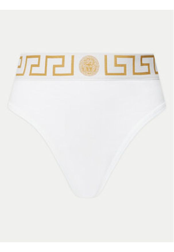 VERSACE - Versace Figi klasyczne z wysokim stanem AUD01050 1A10011 Biały. Stan: podwyższony. Kolor: biały. Materiał: bawełna