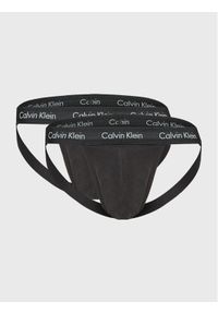 Calvin Klein Underwear Komplet 2 par slipów Jock Strap 000NB1354A Czarny. Kolor: czarny. Materiał: bawełna