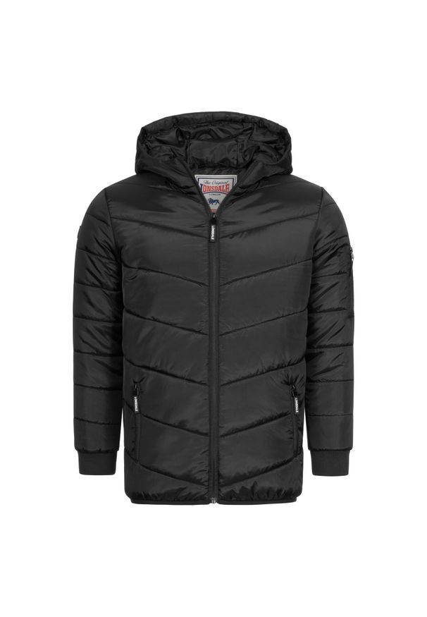 Dziecięca kurtka puchowa Lonsdale Bryngwyn. Kolor: czarny. Materiał: puch